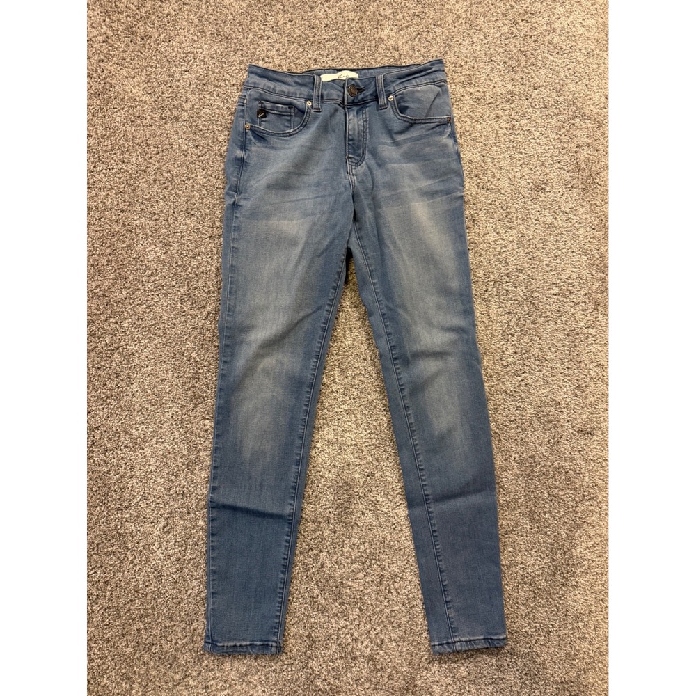 KanCan Jeans Womens 7/27 Blue Wash Skinny Leg Denim Pants